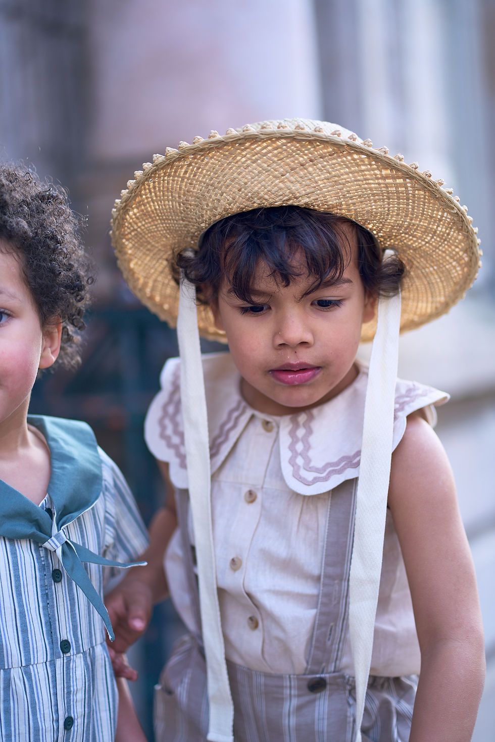サムネイル： 【 Maison Marelle 】Bloomer straps TERNES - dark beige stripes