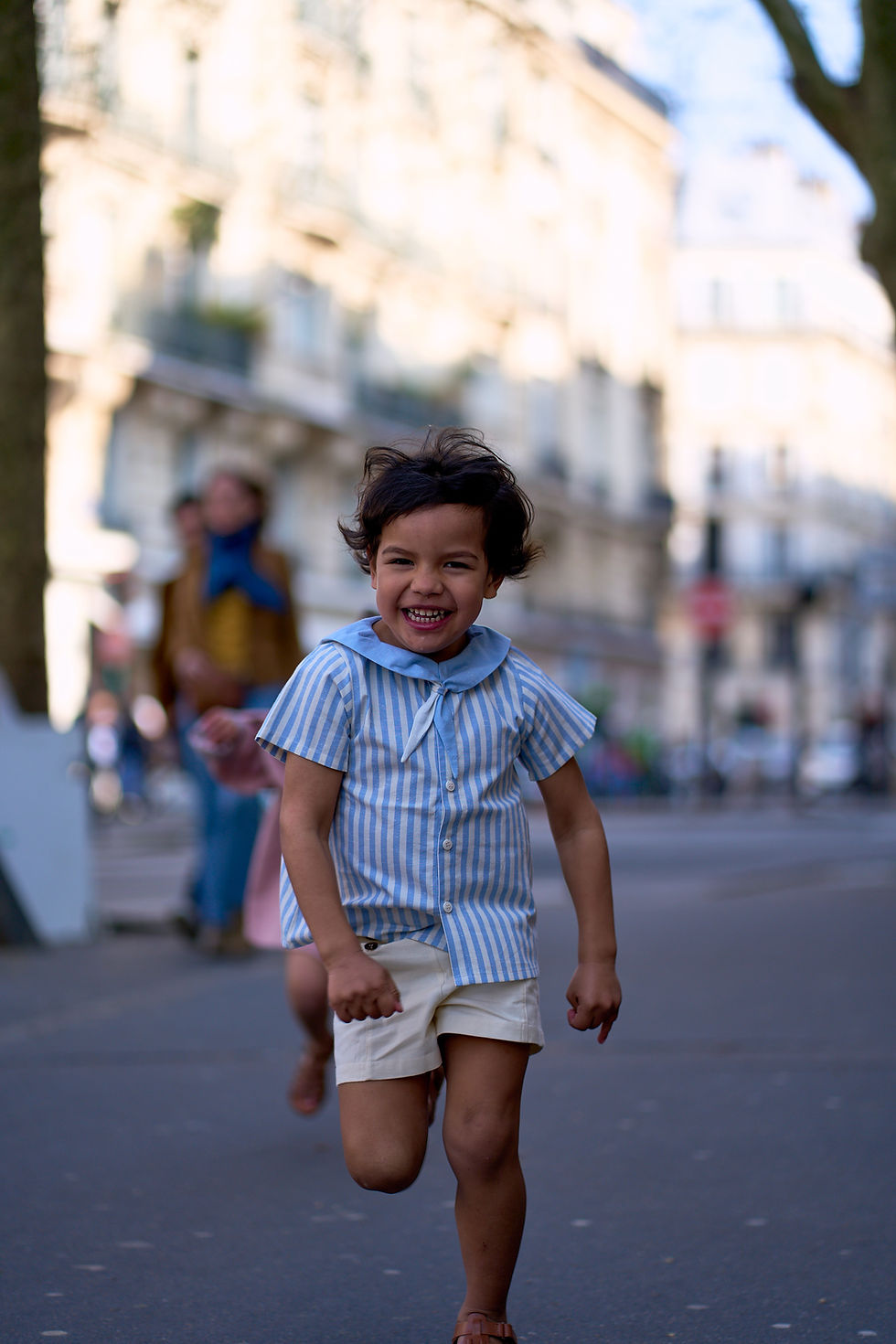 サムネイル： 【 Maison Marelle 】Shirt MONGE - blue stripes
