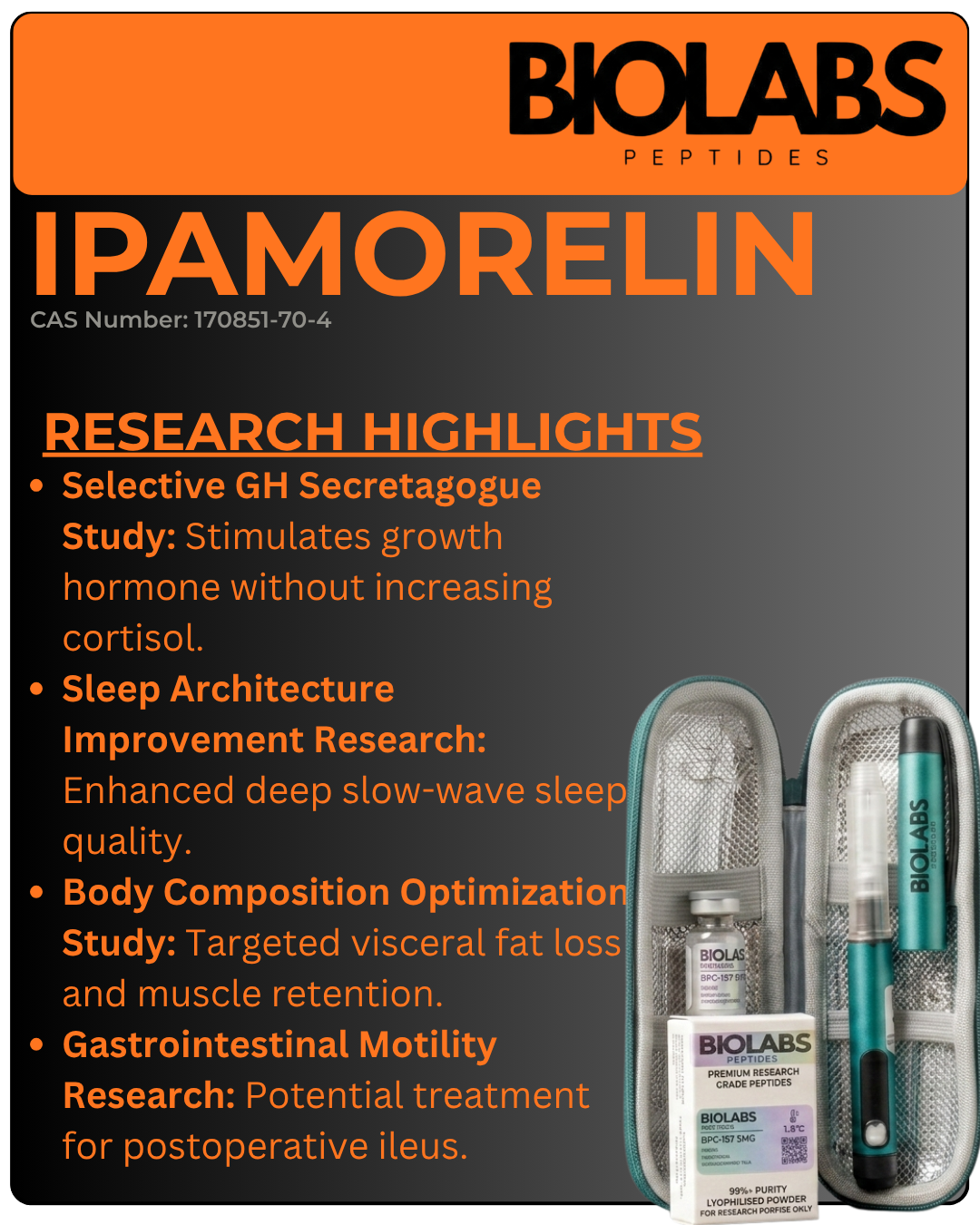 Ipamorelin Re-Usable Metal Pen Kit