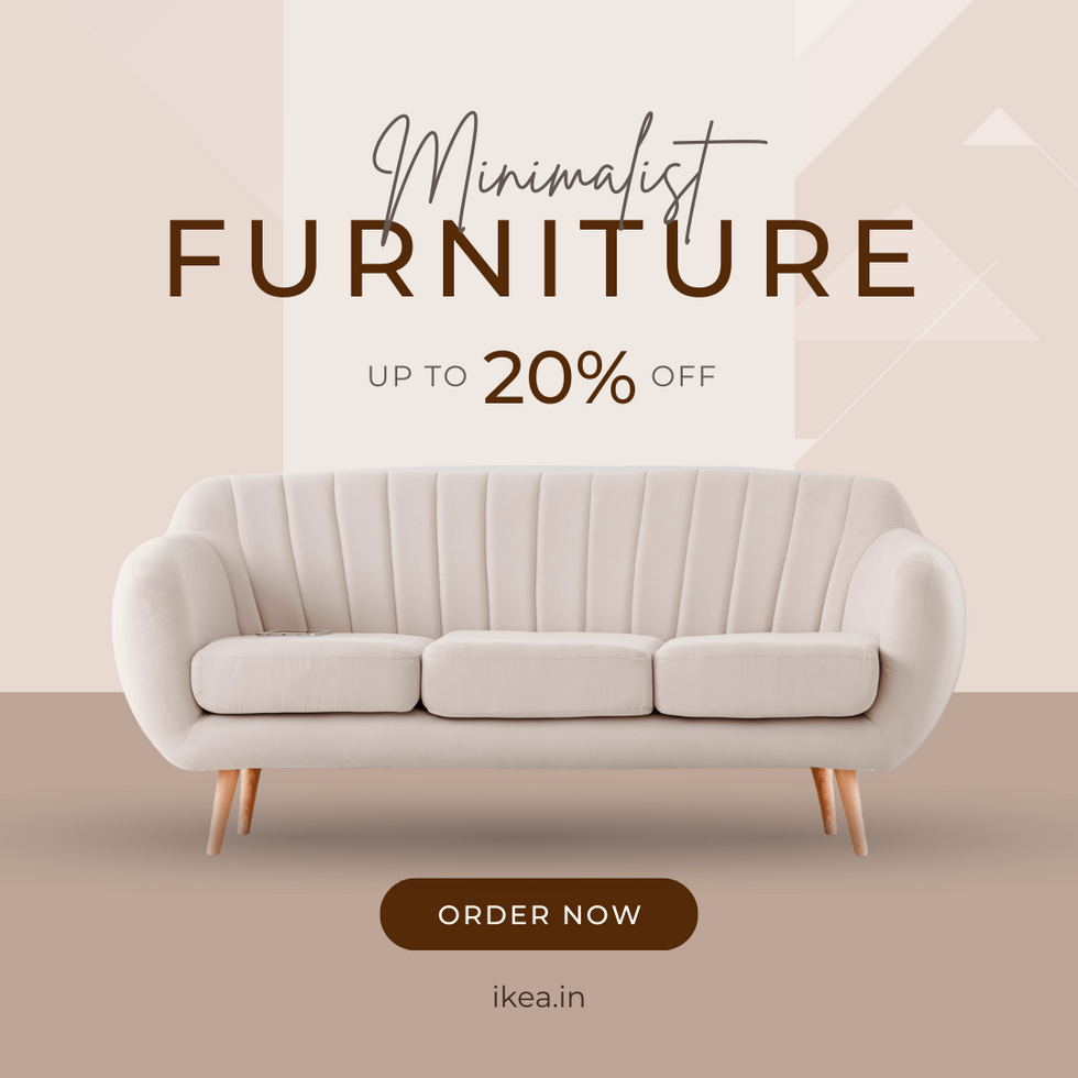 Natural Minimalist Furniture Instagram Post
