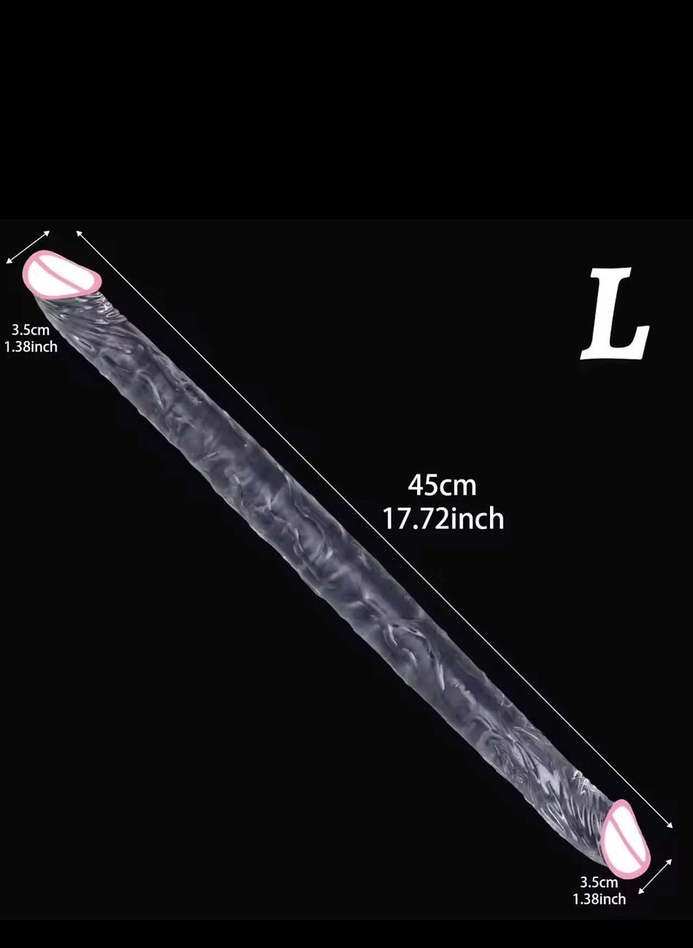 Thumbnail: Double Headed Dildo Clear (AE)