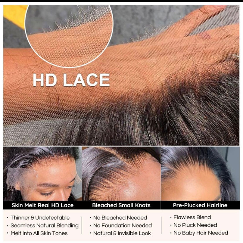 Thumbnail: 18” 360 Straight Frontal Wig 