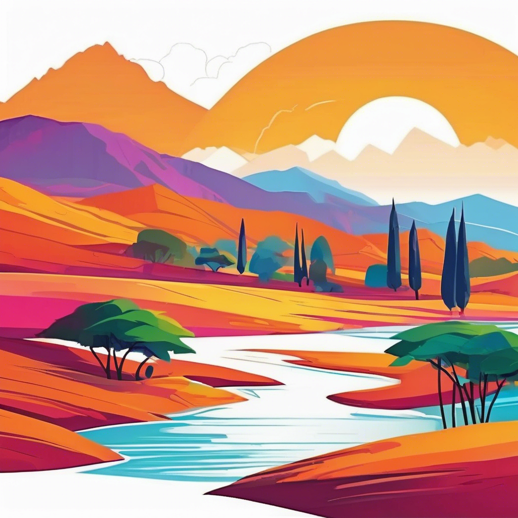 Картина Пейзаж Индии