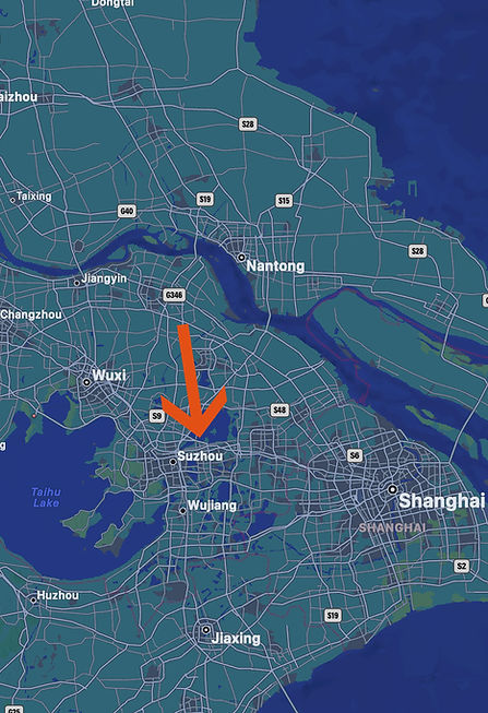 Localisation géographique Suzhou
