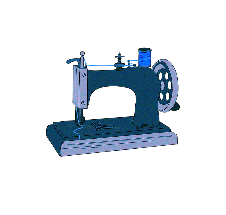 illustration of a sewing machine