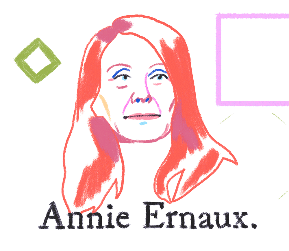 annie ernaux animated portrait