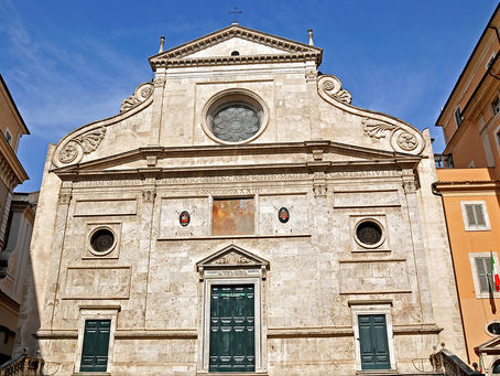 Sant'Agostino, Rome, Facade