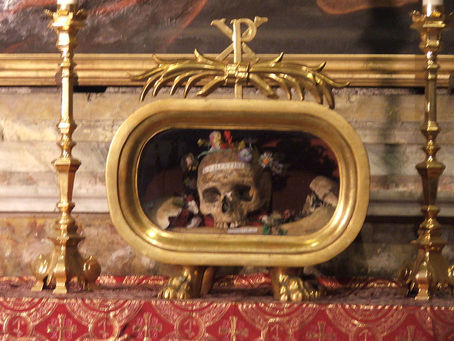 Head of St. Valentine in a reliquary, Rome