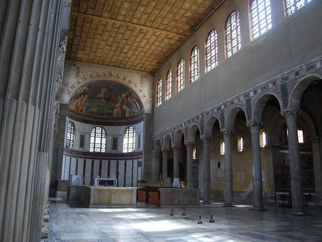 Interior of the church of Santa Sabina, Rome.