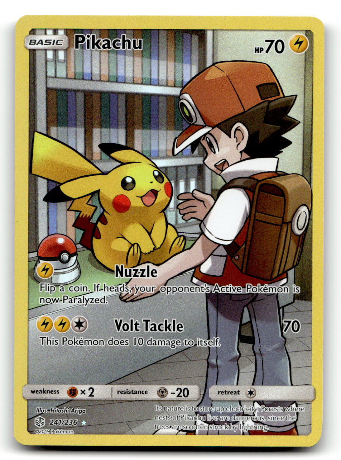 Pokemon Pikachu 241 236 Cosmic Eclipse Secret Rare Near Mint