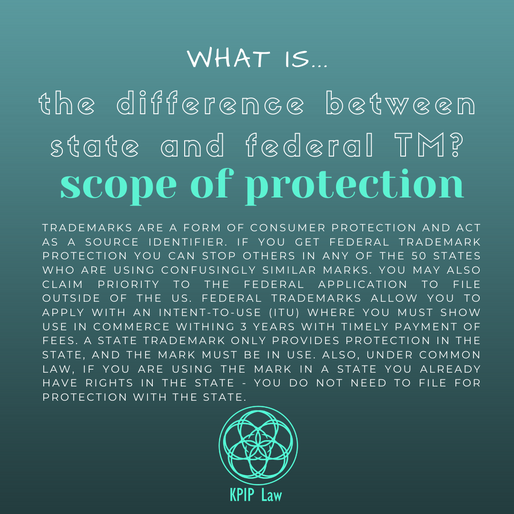 What is...the difference between state and federal TM?