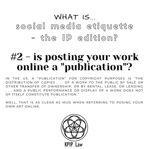 What is...social media etiquette - the IP edition?