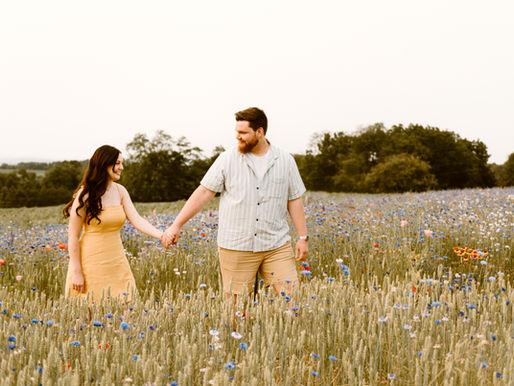 { Hunter + Alyssa } Wildflower Lookout Engagement Pictures | Pennsylvania Engagement Photographer
