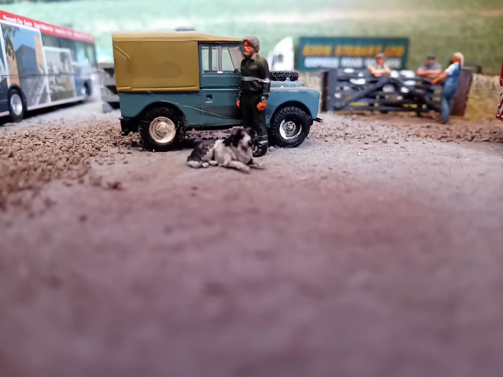 Thumbnail: 00 gauge Set: Farmer/Shepherd and Collie, 