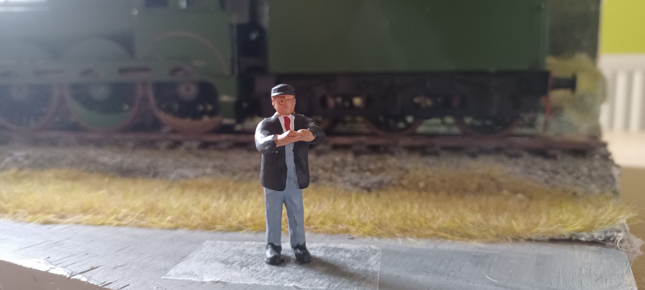 Fig 6: O Gauge 3D Printed Driver standing "Rob"