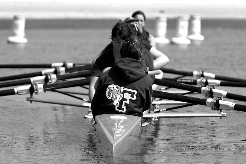 Photo d'aviron à San Diego Noir et blanc
