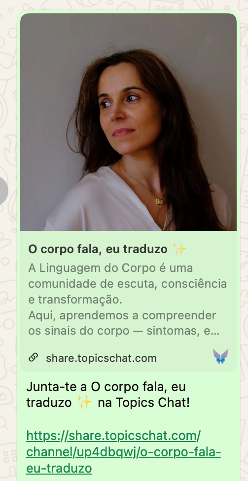 O teu corpo fala e eu ajudo-te a traduzir!