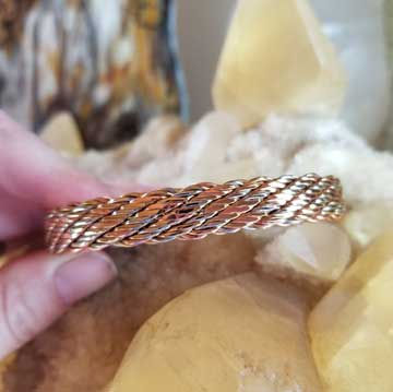 Thumbnail: Life's Tapestry Copper Bracelet Size XL