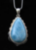 Sterling Silver Larimar Pendant