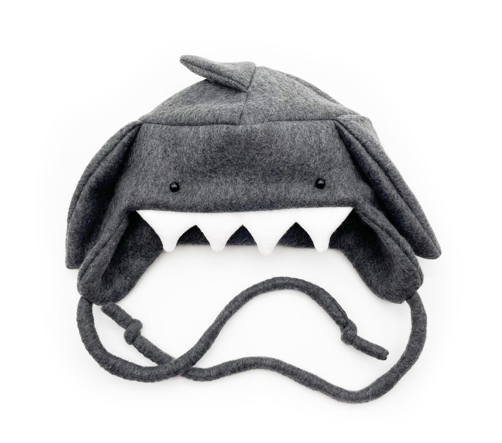 Gray Shark Fleece Aviator Hat