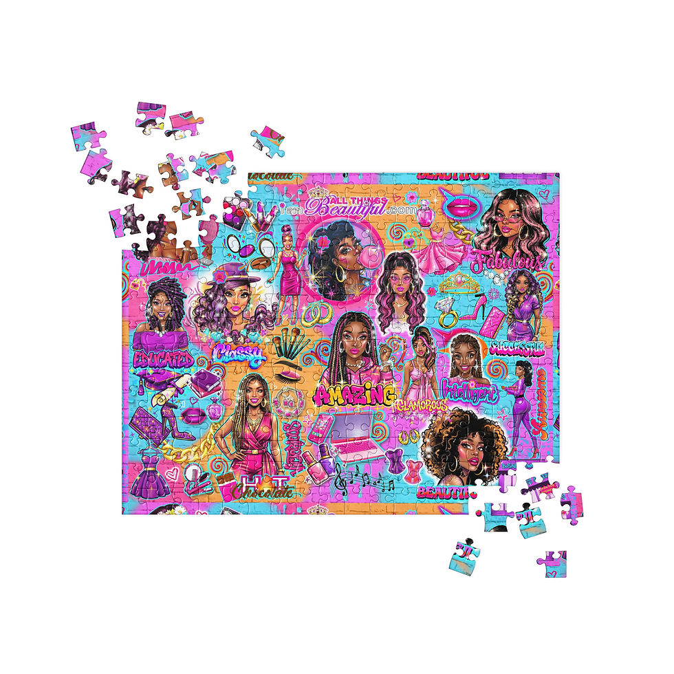 Thumbnail: Urban City Pretty Girl Vibes Graffiti Jigsaw Puzzle 