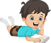 cute-little-boy-laying-and-reading-a-boo