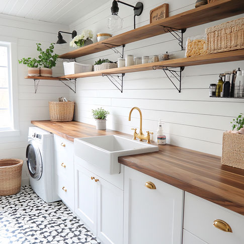 Schedule a laundry room remodel consultation with Palm Beach cabinetry experts