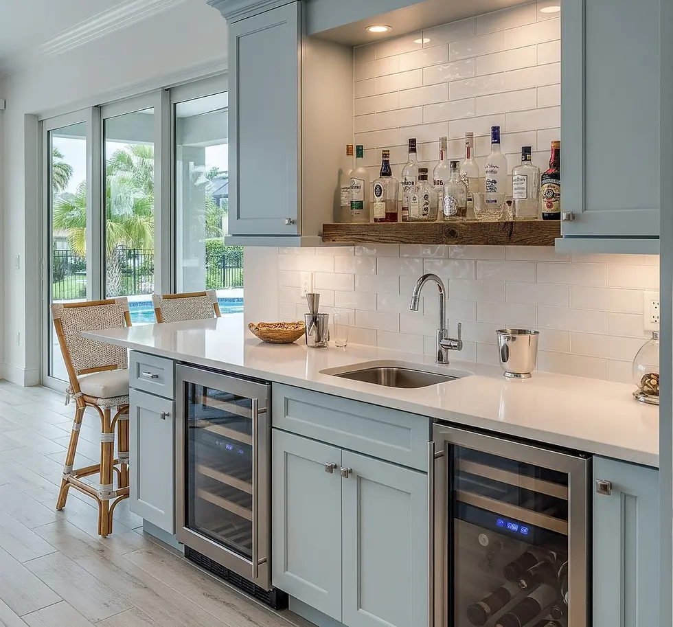 elegant stuart wet bar