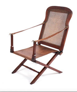 19th Century Campaign Chair