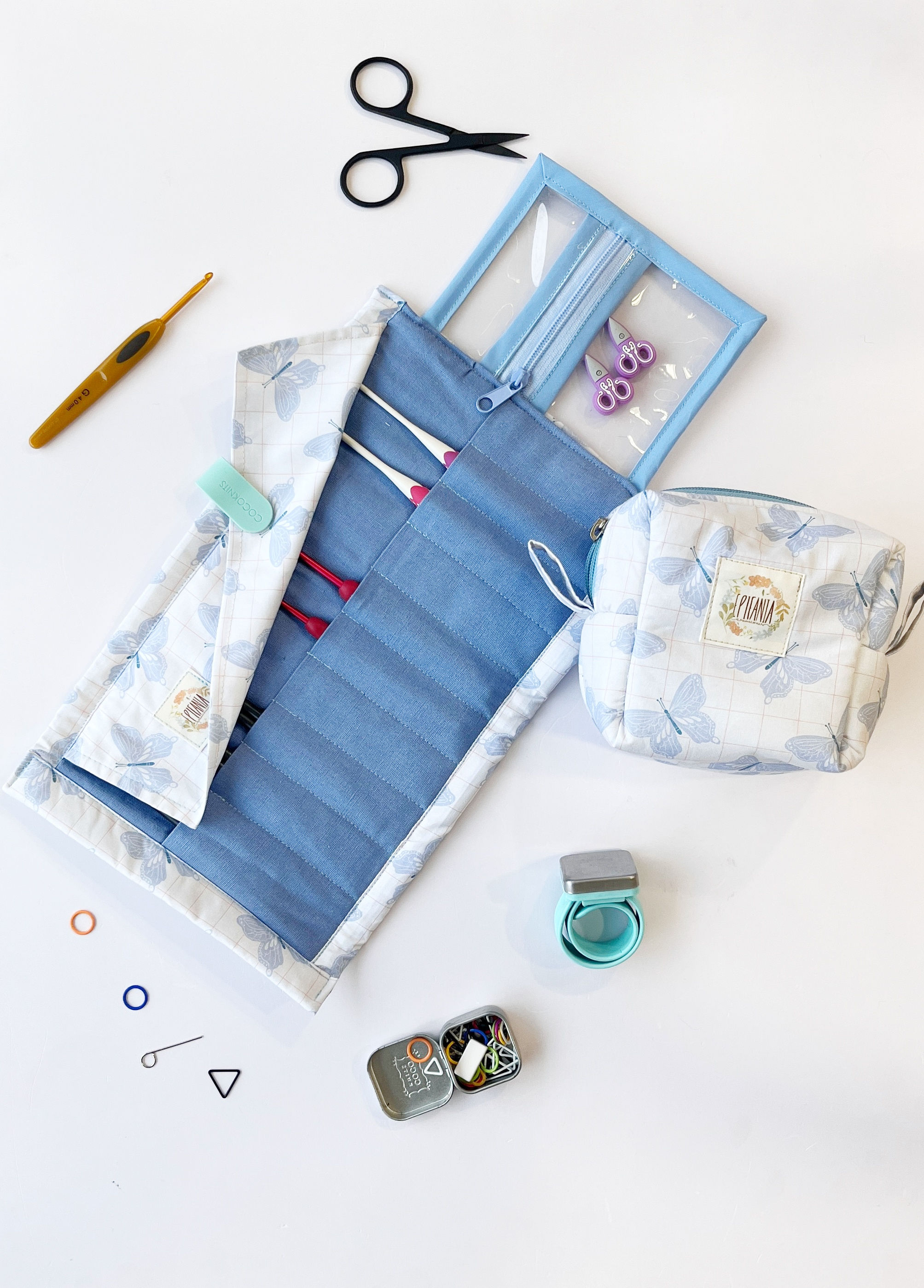 Estuche 10 palillos o crochet