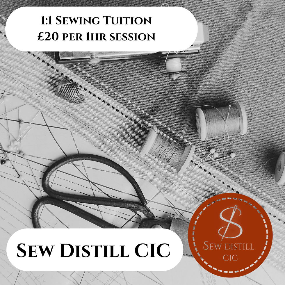 1:1 Tuition - Know your sewing Machine/Sewing Support