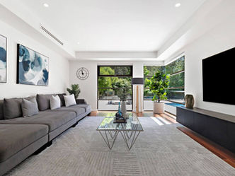 Blaxland House Luxury Custom New Home Living Room