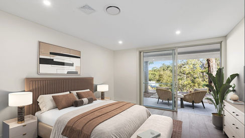 Malton Road House I split level home on Dual Home Development Beecroft Modern New Home Master suite