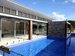 A Resort Style Pool of Sustainable Design Luxury Home