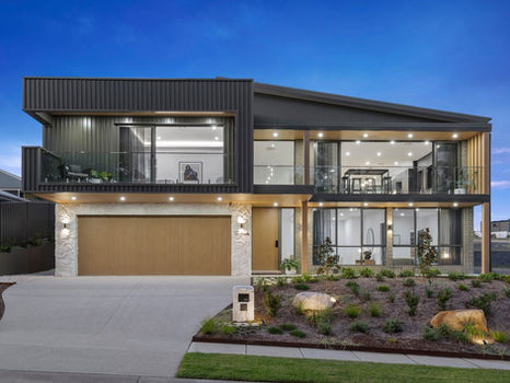 Custom New Home design for a property developer, navigating a sloping block, mine subsidence, and BAL-29 constraints as a bespoke alternative to project homes.