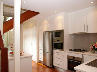 inner-west heritage renovation on a restricted narrow site kitchen