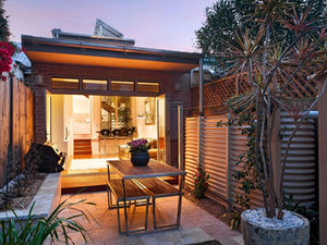 inner-west heritage renovation on a restricted narrow site, featuring an internal courtyard