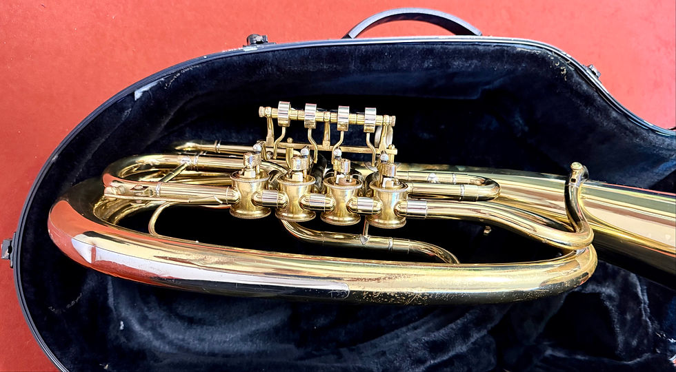 Indexkép: Amati Tenorhorn Bariton 4 Valve cu toc si mustiuc