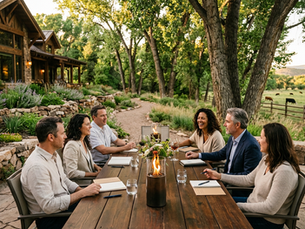 Executive leadership retreat at a luxury Arizona Estate Sedona Wine Country