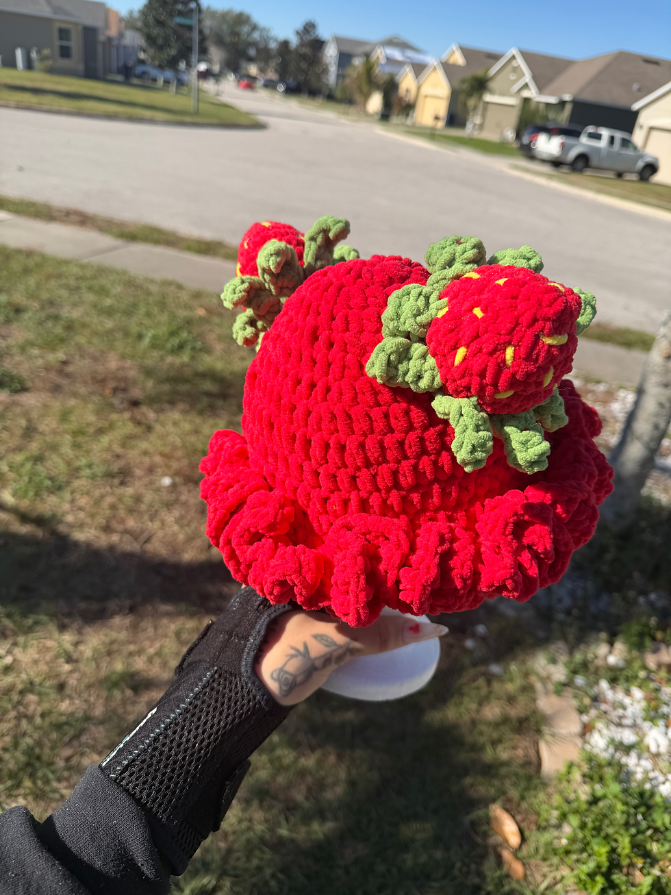 Thumbnail: Strawberry ruffle hat