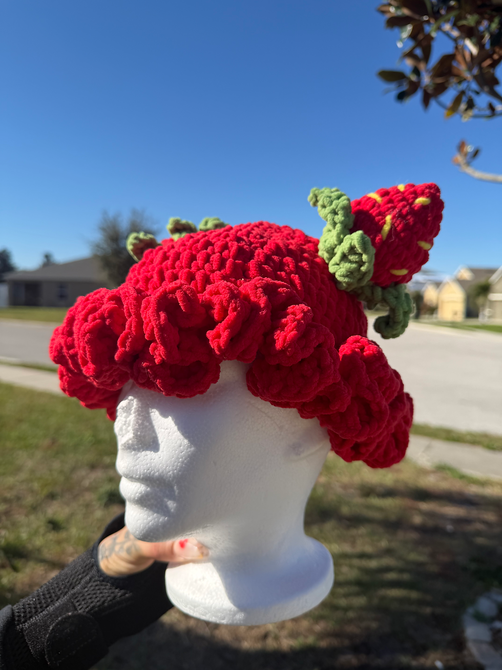 Thumbnail: Strawberry ruffle hat