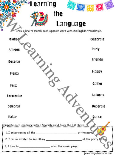 Thumbnail: Fiesta Worksheet Bundle