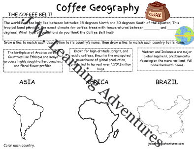 Thumbnail: Coffee Worksheet/Activity Pack