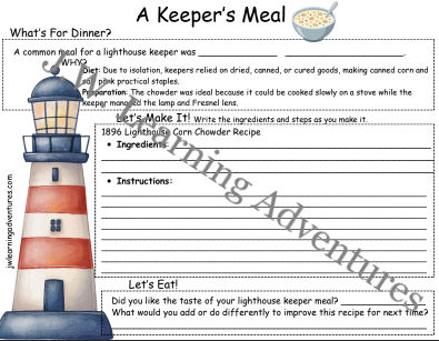 Thumbnail: Lighthouses Worksheet/Activity Pack