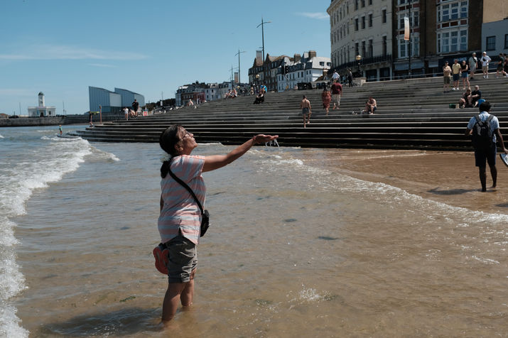 In Hinduism blessing the water is a ritual with spiritual and purifying properties.