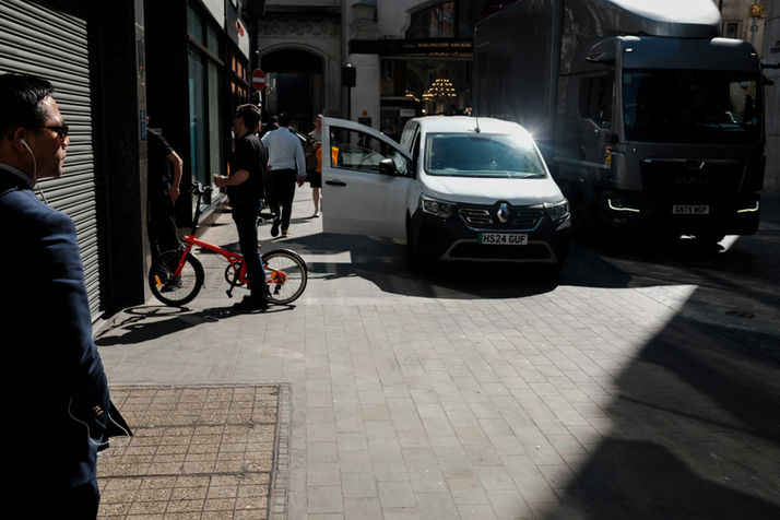 Busy street in London
