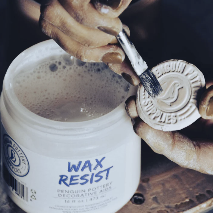 Thumbnail: Penguin Pottery Ceramic Wax Resist for Pottery Glaze 473ml