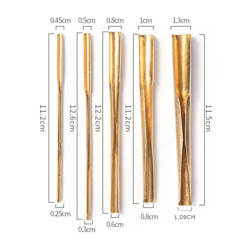 Thumbnail: Pottery Brass Hole Cutters Set (of 5)