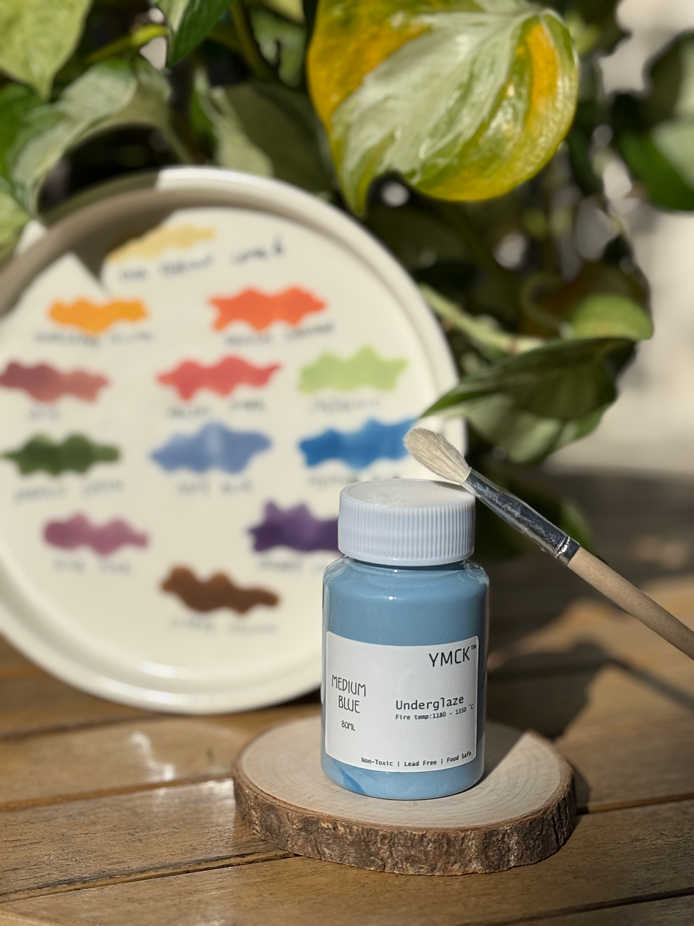 Thumbnail: YMCK Underglaze Medium Blue - B9 - 80ml 1180-1350c