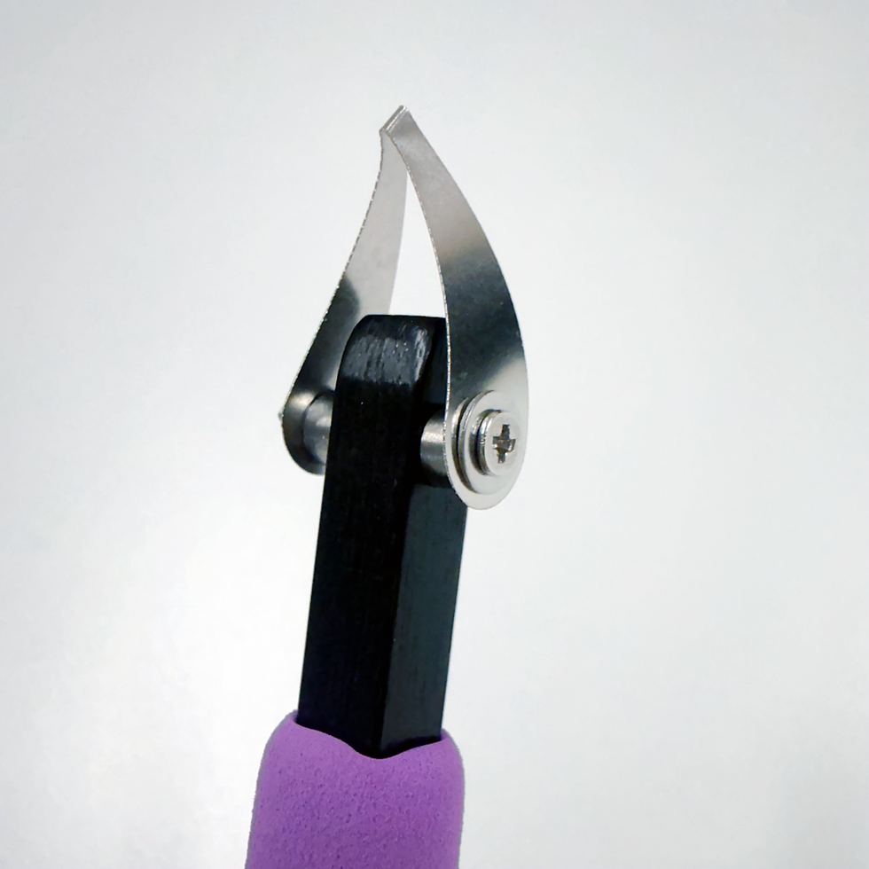 Thumbnail: Red Sandalwood Stainless Steel Wide V Tip Tool